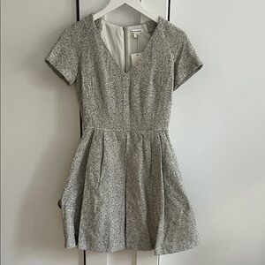 Club Monaco Gray Textured Mini Dress